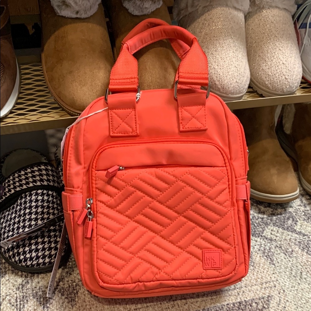 IHKWIP qvc convertible mini backpack everyday explorer NEW red
